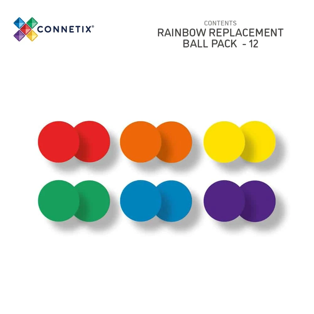 Connetix Rainbow Ball Pack (12 pc) Connetix Rainbow Ball Pack (12 Pc) -Toys And Tale Store 113 2f773525 f0a9 4a29 bab6 818e762d3b74