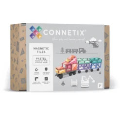 Connetix Pastel Transport Pack (50 Pc)