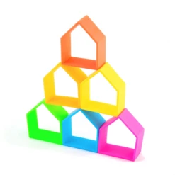 Dena 6 Kids + 6 Houses Neon - 12pcs -Toys And Tale Store 17 8eb104be 6da0 4156 863b 8430a86e5f8c