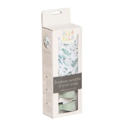 Bamboo Swaddle And Pram Pegs Set - Leaves