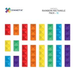 Connetix Rainbow Rectangle Pack (18 Pc) -Toys And Tale Store 25 9f7c63a6 1c16 4db3 8a78 bd3ba2f2153c