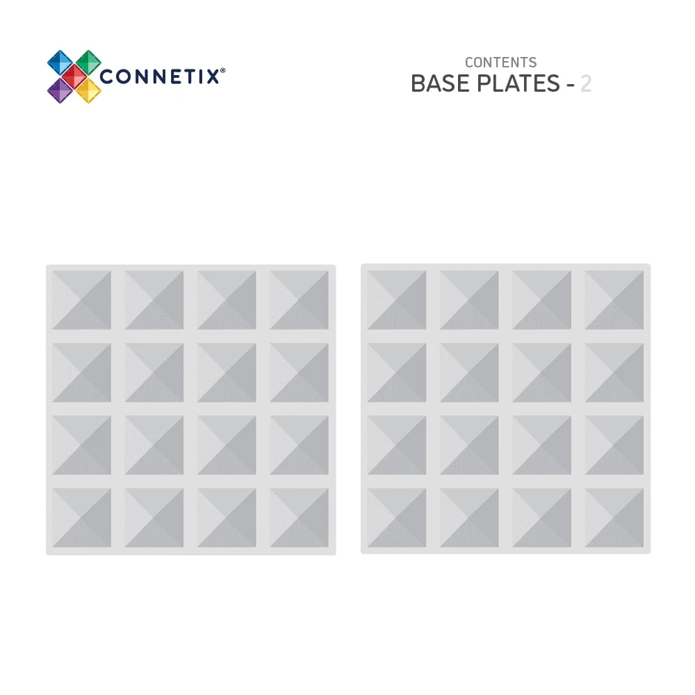 Connetix Clear Base Plate Pack (2 pc) Connetix Clear Base Plate Pack (2 Pc) -Toys And Tale Store 45 6e5eed51 bf51 45b9 abb9 799e9ba09ae6