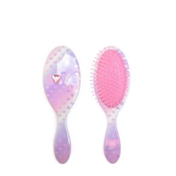 'Love' Ombre Heart-Printed Hairbrush