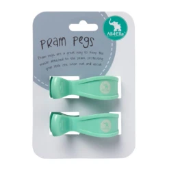 Pram Pegs 2 Pack - Mint