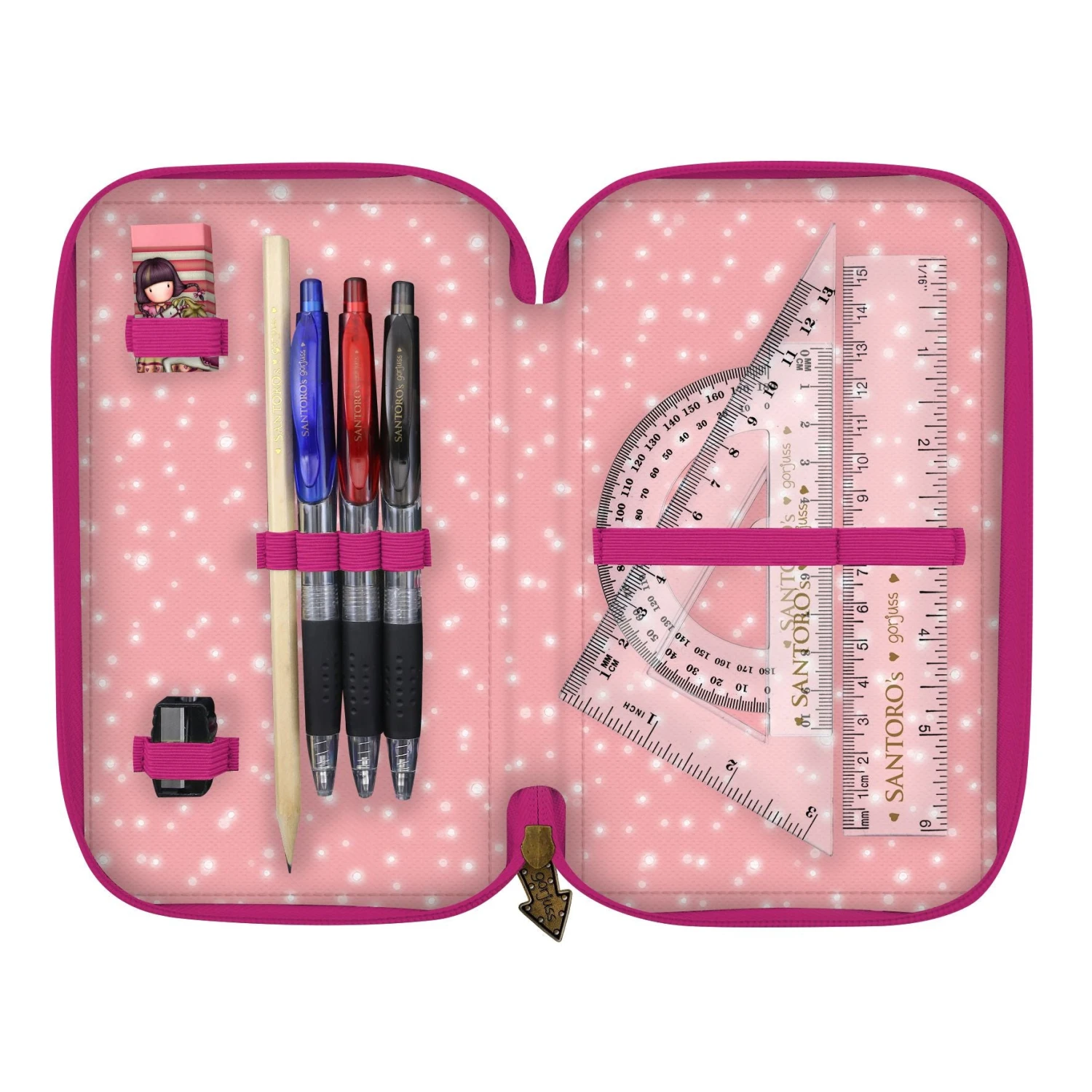 Gorjuss Triple Zip Filled Pencil Case Gorjuss Triple Zip Filled Pencil Case -Toys And Tale Store AXV7umKM