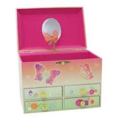 Rainbow Butterfly Medium Musical Jewellery Box