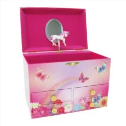 Unicorn Butterfly Medium Musical Jewellery Box