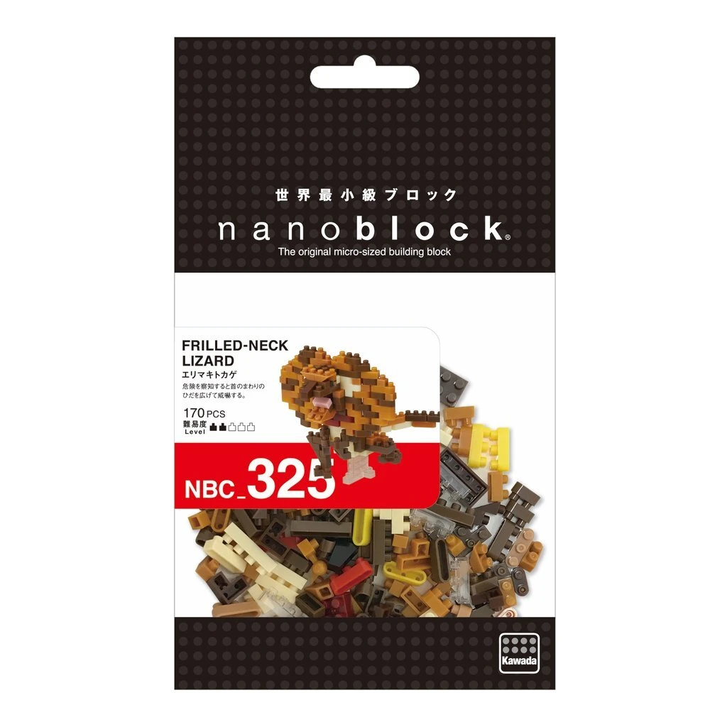 Nanoblock-Frilled Neck Lizard Nanoblock-Frilled Neck Lizard -Toys And Tale Store NBC 325