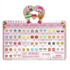 30 Day Christmas Stick On Earrings