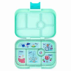 Yumbox Original - Paris Tray -Toys And Tale Store Yumbox Original 6C Serene Aqua Paris Tray Open Single