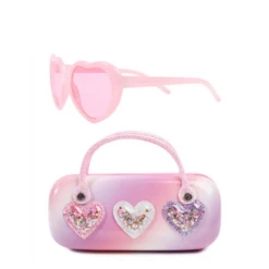 Confetti Hearts Sunglasses And Case