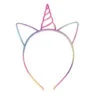 Caticorn Dreams Pastel Rainbow Unicorn Horn Headband -Toys And Tale Store head band