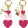 BFF Heart Keyring Set