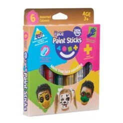 Face Paint Sticks 6 Assorted Colours