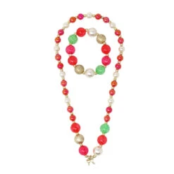 Brilliant & Bright Bow Pendant Necklace & Bracelet Set